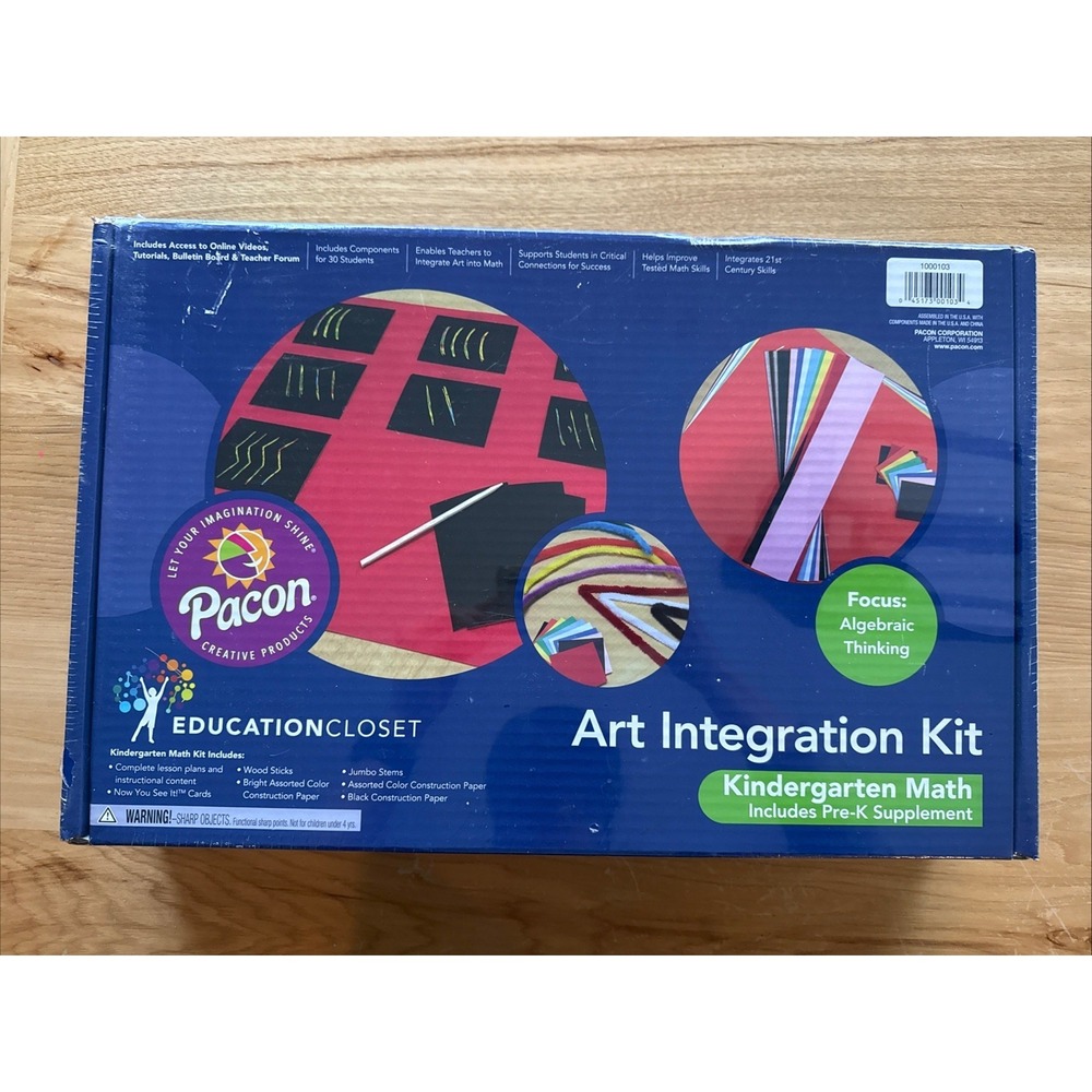 Pacon Learn It By Art&trade; Kindergarten Math Art Integration Kit